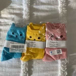 Women’s cat socks brand new 3 pairs